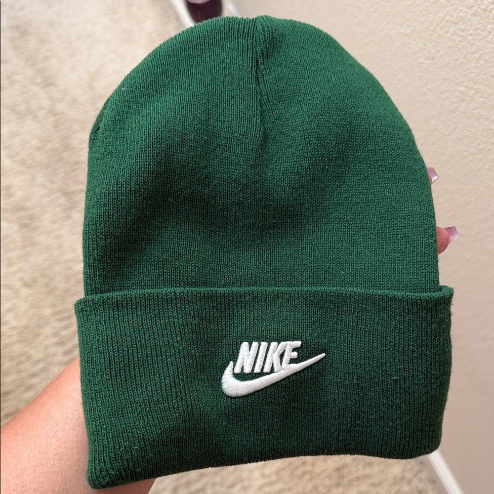 Nike Forest Green Knit Beanie
